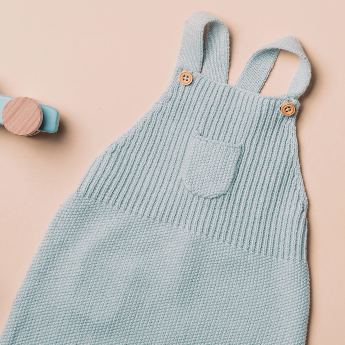 Cozy Knit Baby Boy Overall