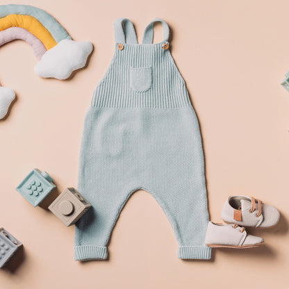Cozy Knit Baby Boy Overall