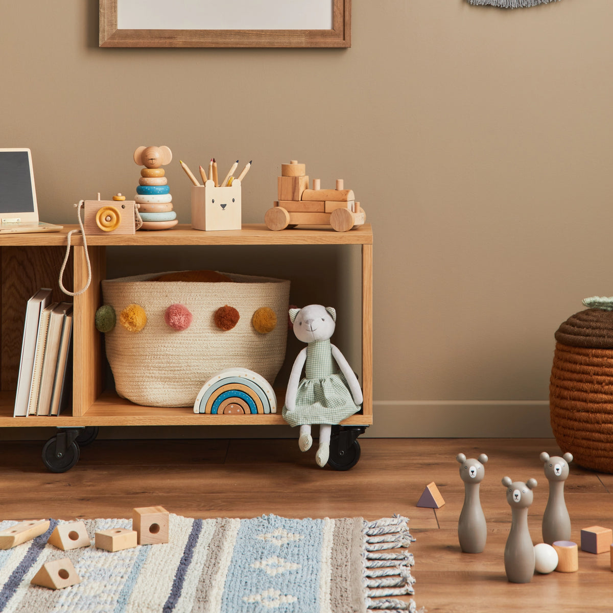 Kids Storage Unit with Wheels