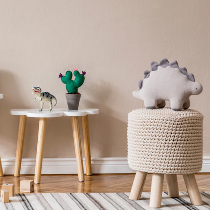 Cozy Crocheted Kids Stool