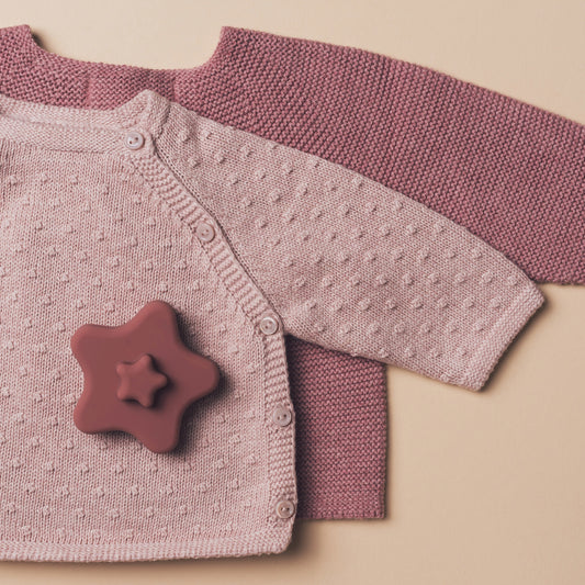 Pink Knit Baby Cardigan