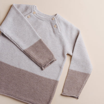 Two-Tone Baby Sweater