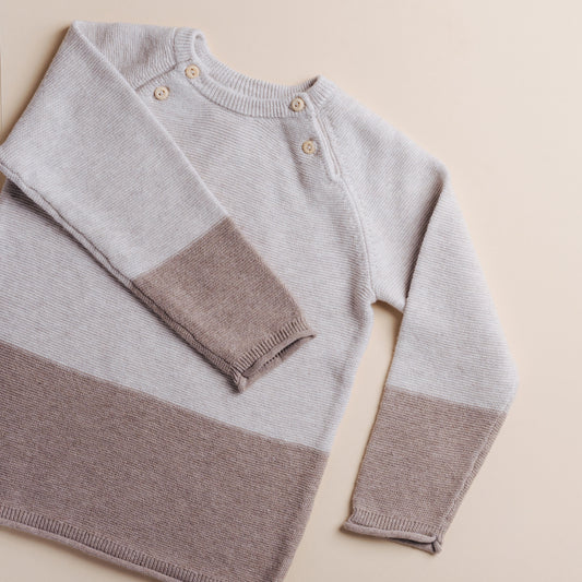 Two-Tone Baby Sweater