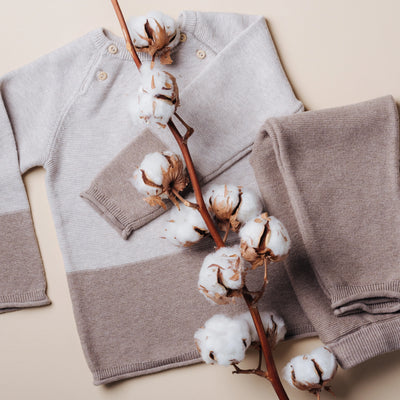 Two-Tone Baby Sweater